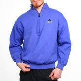 Adidas Equipment Vintage Troyer - Farbe: RoyalBlue - Größe: S - VintageR2